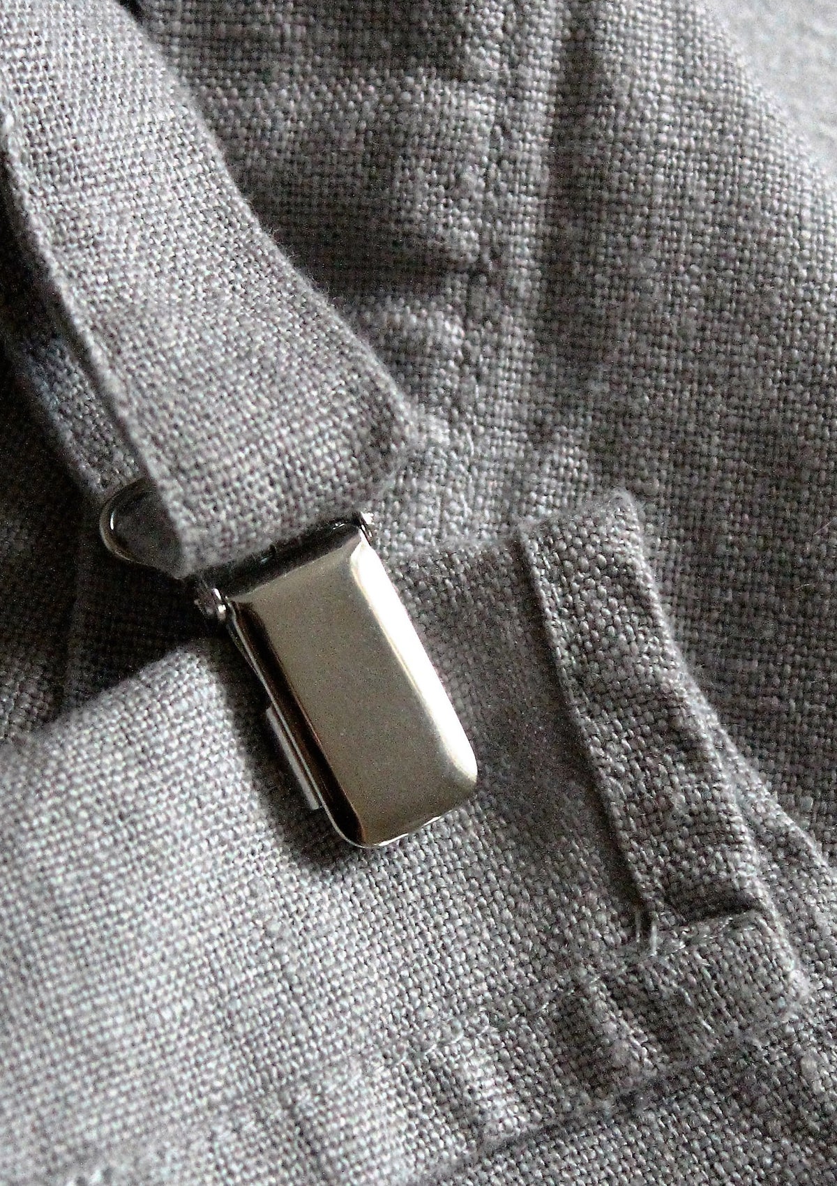 Grembiule a Pettorina Marseilles in Lino Lavato Unisex