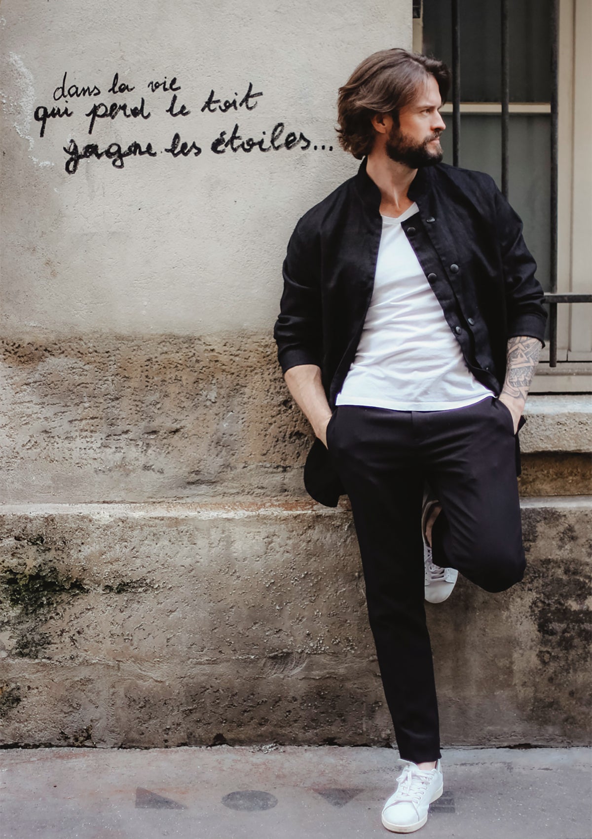 Chef Jacket Sydney In Fine Linen Long Sleeves Unisex